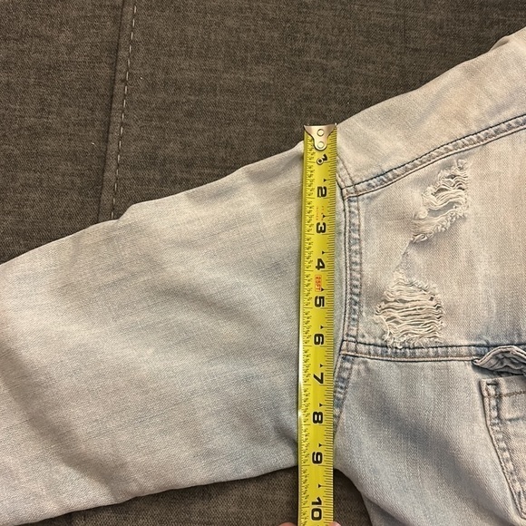 Forever 21 Distressed Denim Jacket | SIZE L - Picture 11 of 12